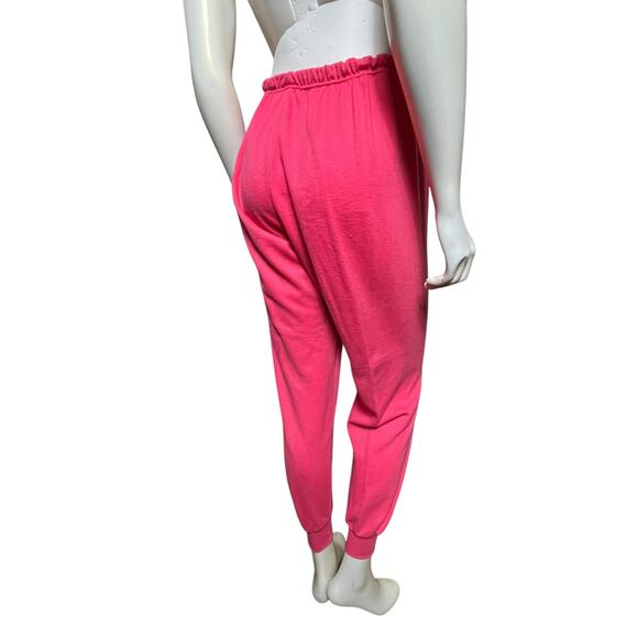 LAPS Pink Jogger Sweatpants S Soft Cotton Blend Comfy Lounge & Activewear - Picture 9 of 10